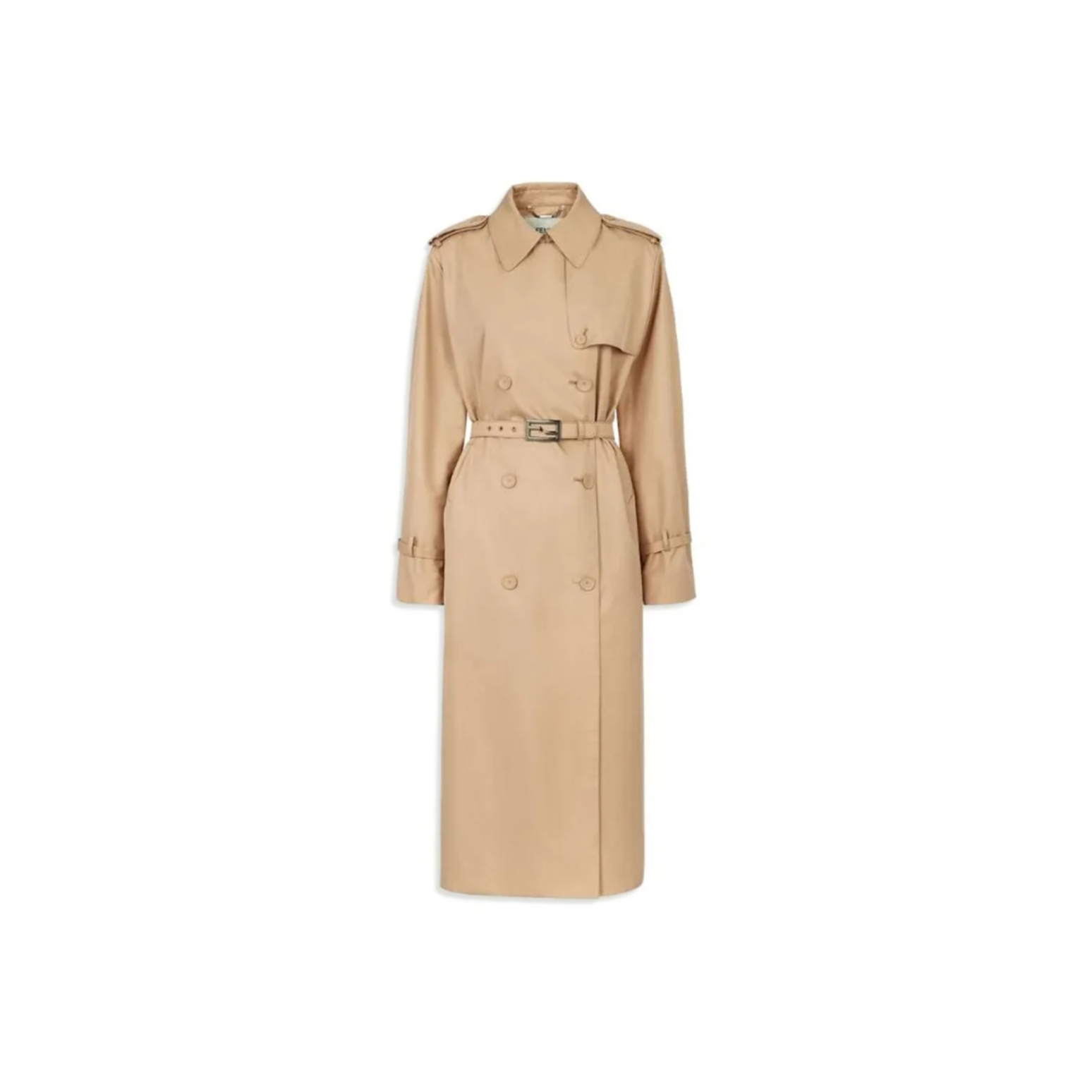 F**di belted trench coat ff8980ak6df1ke0